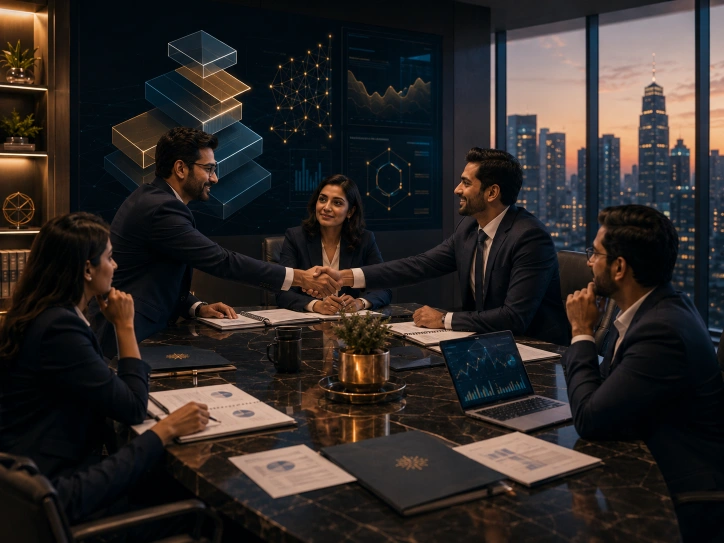 Professional business handshake representing trusted partnerships