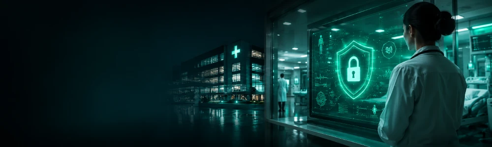 Enterprise IT security and cybersecurity infrastructure protecting business systems and data