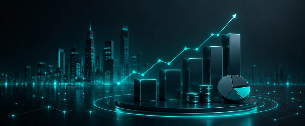 Financial strategy and market analysis representing investment consulting
